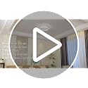 20-Inch Ceiling Fan with Lights - Low Profile Fandelier for Bedroom - White - Variation 1