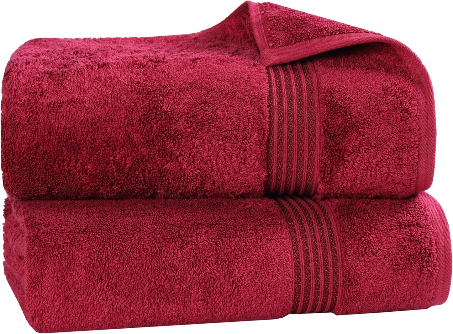 Superior Egyptian Cotton 6-Piece Towel Set, Bathroom Essentials, Towels For Bathroom, Apartment, Airbnb, Guest Bath, Face, Hand, Bath Towels, Washcloths, Absorbent, Fast Drying, Royal Purple