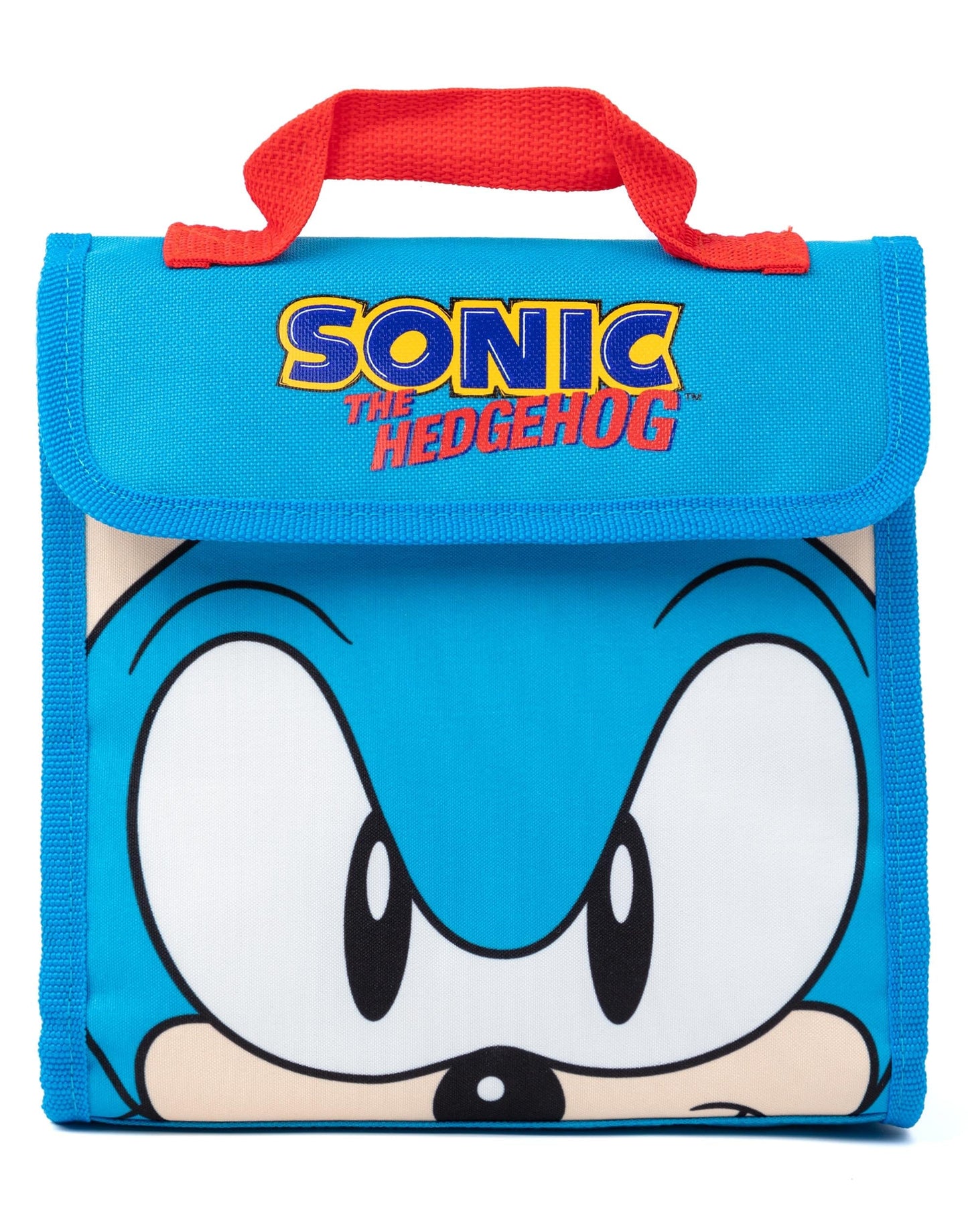 Sonic The Hedgehog Boys Backpack Set | Kids 4 Piece Blue Rucksack Set with School Bag, Pencil Case, Lunch Bag & Water Bottle | Sonic Gamer Complete Matching Bundle | Back to School Gifts for Children,