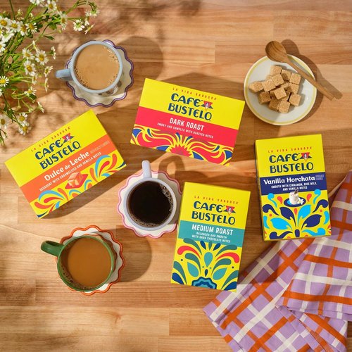 Café Bustelo Coffee Pods - Dulce de Leche Flavor - Single Serve, 10 Count (Pack of 6)