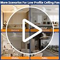 42 Inch Flush Mount Ceiling Fan with Lights and Remote - White, 3CCT, 6 Speed