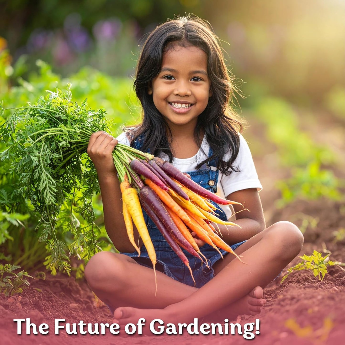 KVITER 1,000 Rainbow Carrot Seeds - Organic Heirloom Baby Carrots for Vegetable Gardens & Containers