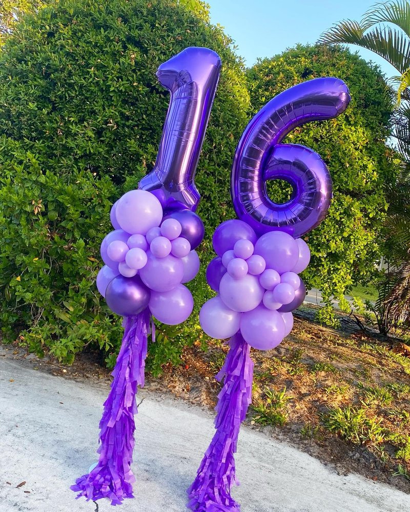 Purple Number 18 Balloon 40 inch, 18 Number Balloons, 18th Purple Birthday Decorations, 18 Year Old Girls Boys Party Supplies
