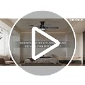 42-Inch Low Profile Ceiling Fan with Lights and Remote APP Control - Black