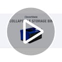 Obsidian 62L Collapsible Storage Bins - 3 Pack Heavy Duty Stackable Containers