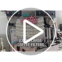 Xtra Large Commercial Coffee Filters 12.5" x 4.5" for BUNN Fetco Curtis - Tall Walls, No Overflow, Bulk Pack
