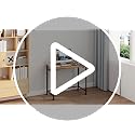 Folding Mobile Laptop Desk Table - Space Saving Rolling Computer Workstation