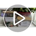 4 Pack Clear Laundry Pods & Dryer Sheet Organizer Set with Printed Labels