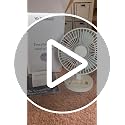 Windmill White Smart Desk Fan - Ultra-Quiet 2-in-1 Air Circulator with Remote