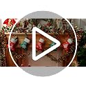 HooLing 50 Pcs 7 Inch Mini Christmas Stockings Bulk, Green, Stylish