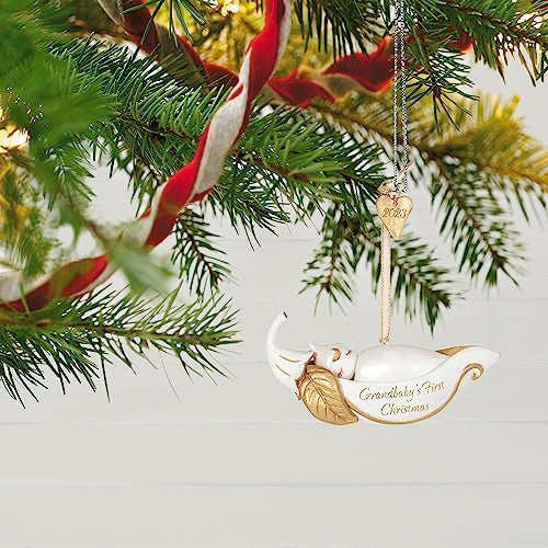Hallmark Keepsake First Christmas Ornament 2023 - Grandbaby's Pea In Pod Porcelain