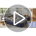 Queen Air Mattress with Detachable Headboard & Cup Holders - 20 Inch, 700lbs Capacity