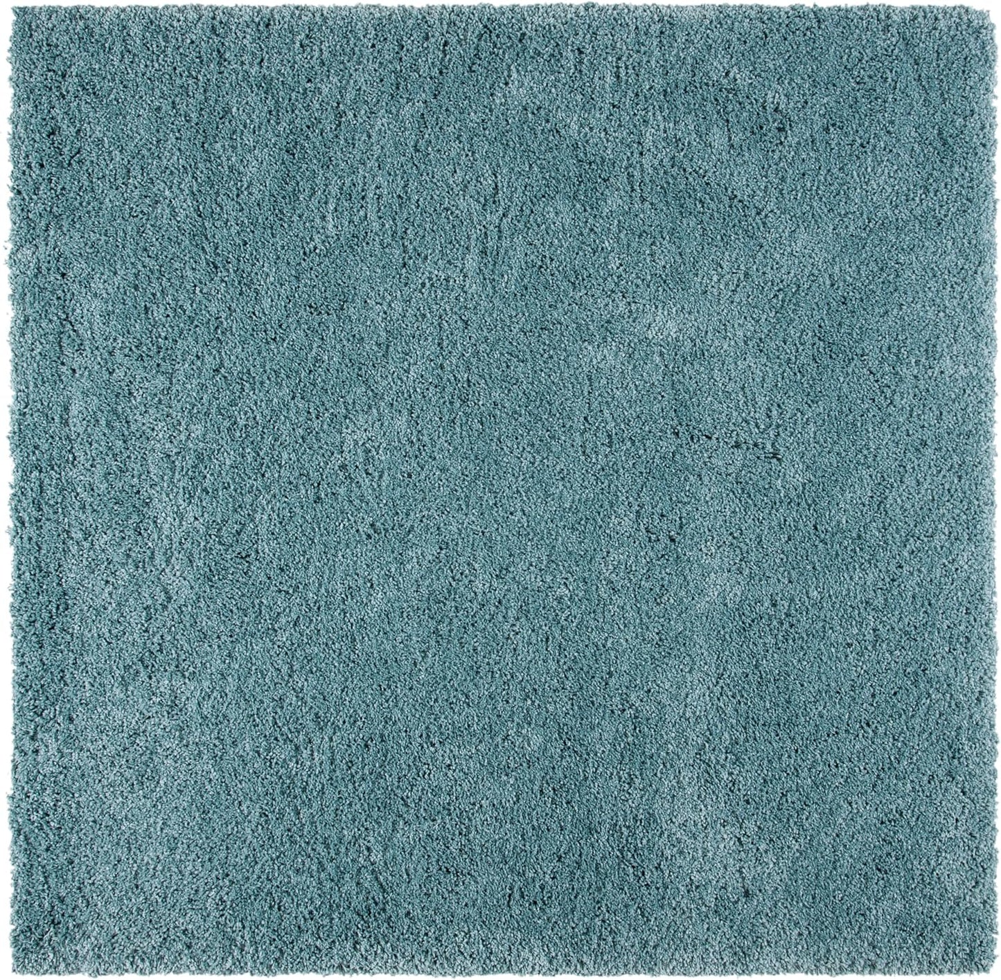 SAFAVIEH California Shag Collection Accent Rug - 3' Square, Light Blue, Non-Shedding & Easy Care, 2-inch Thick, Ideal for The Living Room, Dining Room, Bedroom (SG151-6060-3SQ)