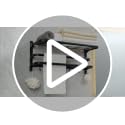 VOLDRA 24-Inch Matte Black Wall-Mounted Towel Rack with 2 Foldable Bars & Hooks