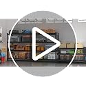 Heavy Duty Metal Garage Shelving - 48W x 16D x 39H, Black, 3T-BK-48"Wx16"D