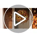28-Inch Artificial Maple Leaves Fall Wreath for Front Door - Autumn Decor