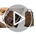 Chef Knife Bag Waxed Canvas Storage Case with 11 Slots & Pockets