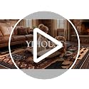 6ft Round Washable Rustic Cabin Rug - Brown Southwestern Indoor Carpet