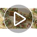 Lyrow 6 Pcs Christmas Candle Ring Wreath Small Kitchen Table Decor - Faux Berries & Pinecones