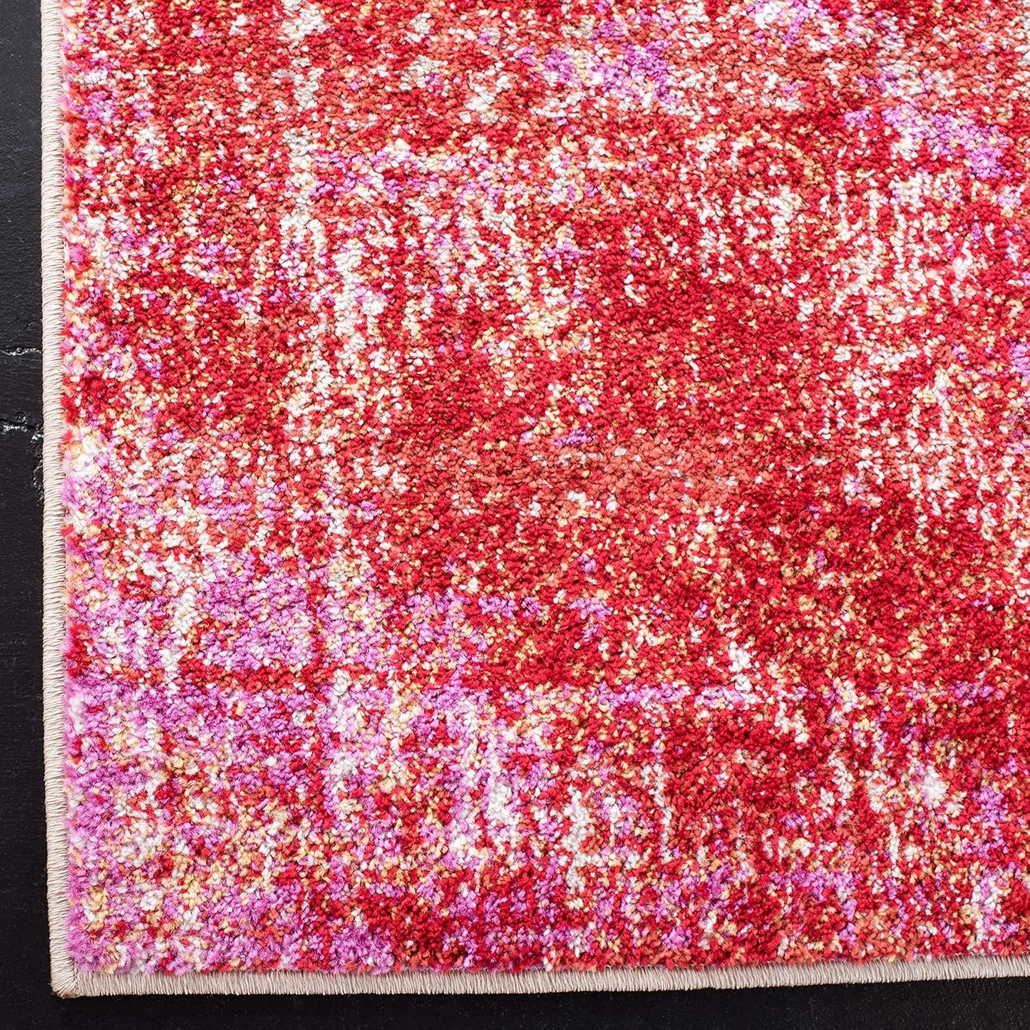 Safavieh Adirondack Collection Area Rug - 2'6" x 10' Runner, Red/Gold, Geometric Design, Ideal for High Traffic Areas in Living Room, Bedroom, Dining (ADR207R)
