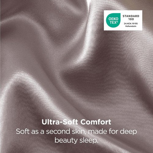 Bedsure Satin Pillowcase - Luxurious Silk-Like Feel | Standard Size 20x26 Inches, Dusty Rose, 2-Pack