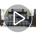 MaiRêve Navy Blue Queen Plaid Comforter Set 7 Pieces Bed in a Bag