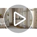 Amlie Taupe Linen Farmhouse Floral Curtains 84 Inch, 2 Panels, Rod Pocket - Pack of 2