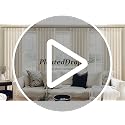 PleatedDrapes 96 Inch Curtains 2 Panel Set, Modern Linen Pleat Back