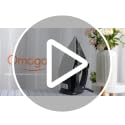 OMAIGA Black Steam Iron 1500W with Non-Stick Ceramic Soleplate, Burst Steam & Auto-Off