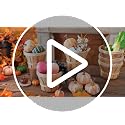 6-Pack Wooden Apple Bushel Baskets with Handles - Small Harvest Fruit Baskets