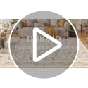 Beige Vintage Floral 8x10 Area Rug - Washable, Soft Low Pile, Non-Slip