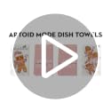 Artoid Mode Pink Gingerbread Christmas Kitchen Towels Set of 4 18x26 Inches