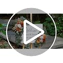 Artificial Flower Swag Set of 2 for Wedding Arch and Decor - Burnt Orange