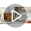Set of 4 Teak Cutting Boards for Kitchen - Non-Toxic, Durable Wooden Chopping Boards