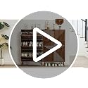 Oakvivo Grey Shoe Cabinet with 2 Flip Drawers, Entryway Organizer