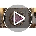 Nuanchu Pink LED Christmas Tree Topper with Bow and Neon Light - Cute Holiday Decor
