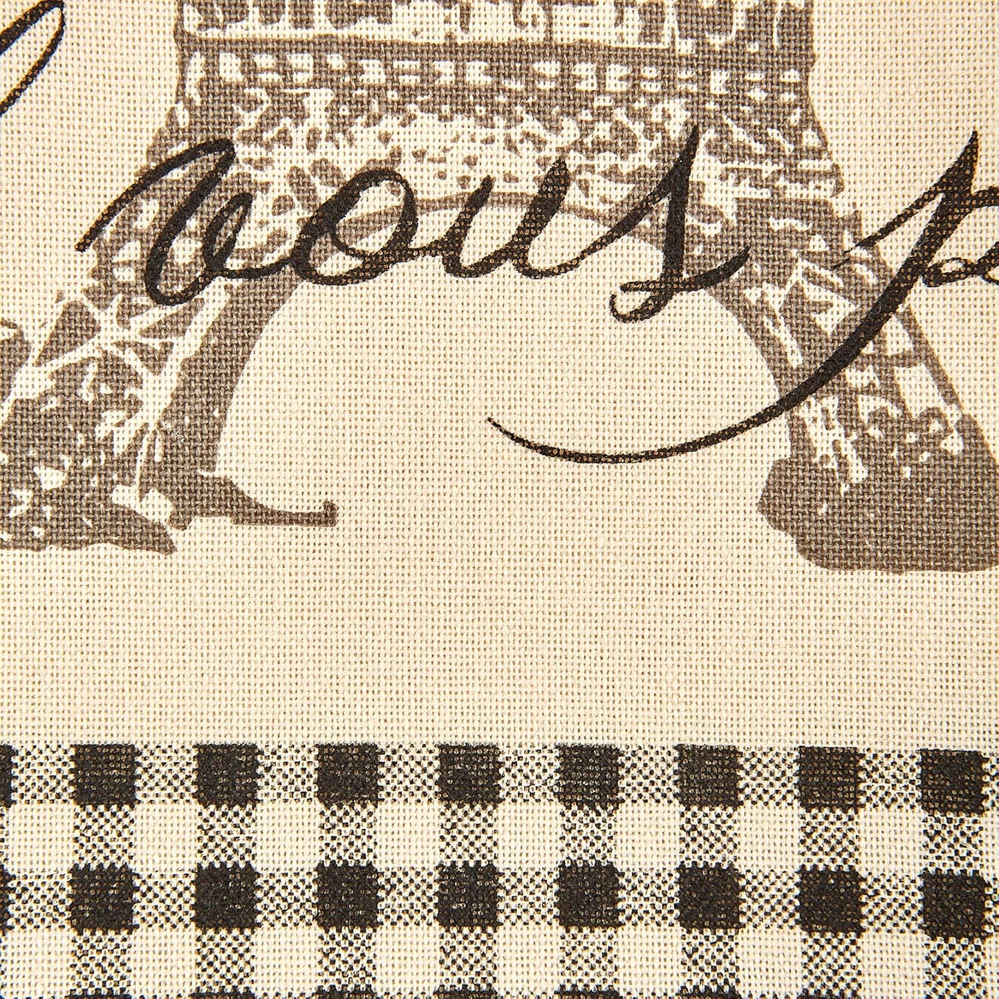 Decorative Cotton French Jacquard Dish Towels Set of 3 - Stylish Kitchen Tea Towels for Cooking & Baking