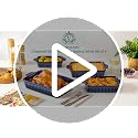 Vancasso Blue Ceramic Casserole Dishes Set of 4 Oven Safe Deep Rectangular Lasagna Pans