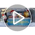 7 FT Christmas Pool Inflatable Blow Up Santa Reindeer Penguin Outdoor Decorations