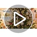 Golden 76ct Christmas Tree Ornaments Set - Shatterproof Plastic Holiday Balls & Assorted Decorations (Sattiyrch, Golden)
