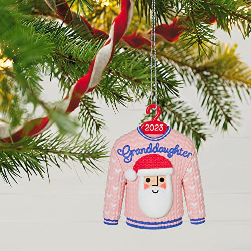 Granddaughter Christmas Sweater Ornament 2023 - Hallmark Keepsake Holiday Gift