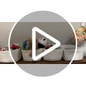 OIAHOMY Brown Woven Rope Storage Baskets 4-Pack for Shelves, Nursery, Living Room