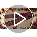 2 Pack Christmas Wreath Sash Ribbon - Red & Green Plaid, 56 x 4.5 in, Satin