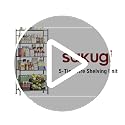 Sakugi 2-Pack Heavy-Duty Steel Garage Shelves 33.5 x 12.6 x 72 inches, Black - 5-Tier Storage Racks
