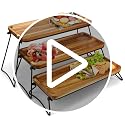 Manspdier 3 Tier Cupcake Stand and Towers Large Serving Tray for Party