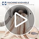 Full Size Electric Heated Blanket with Auto Shutoff - Grey, Flannel & Sherpa, 80x84in