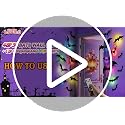 LUDILO 48P Halloween Bat Decorations + 12 Rechargeable RGB LED Lights (Black)