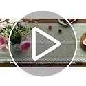 Artoid Mode Sage Green Rustic Cotton Linen Table Runner 13x90 Inch for Dining & Home Decor