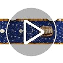 Artoid Mode Snowman Christmas Table Runner 13 x 36 in – Blue