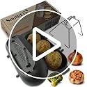 Cast Iron Potato Baker with Lid for Grill Oven & Campfire - Heavy Duty